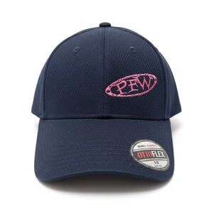OTTOFLEX PEW Logo Hat S/M Navy Cool Comfort Performance Stretch Fit Cap